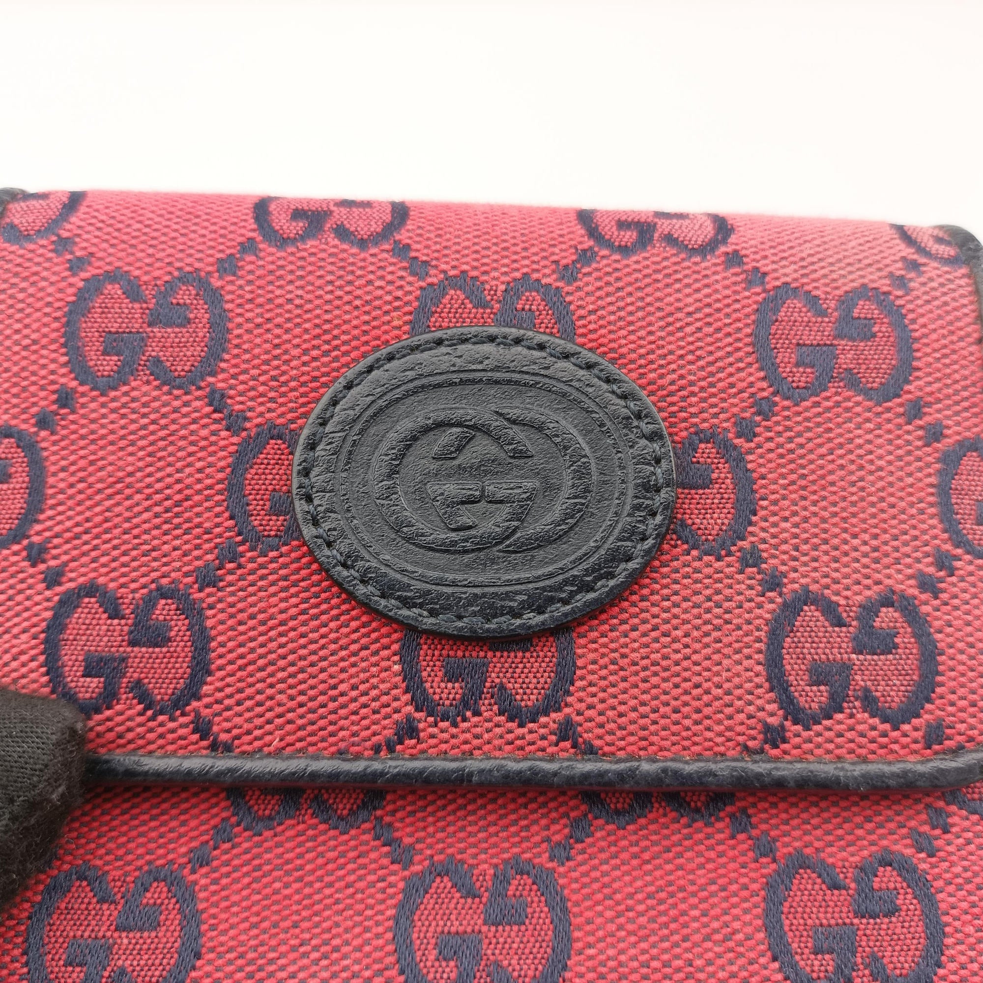 Pre-owned Gucci Interlocking G Red canvas 661109 shoulderbag | stylenewstar