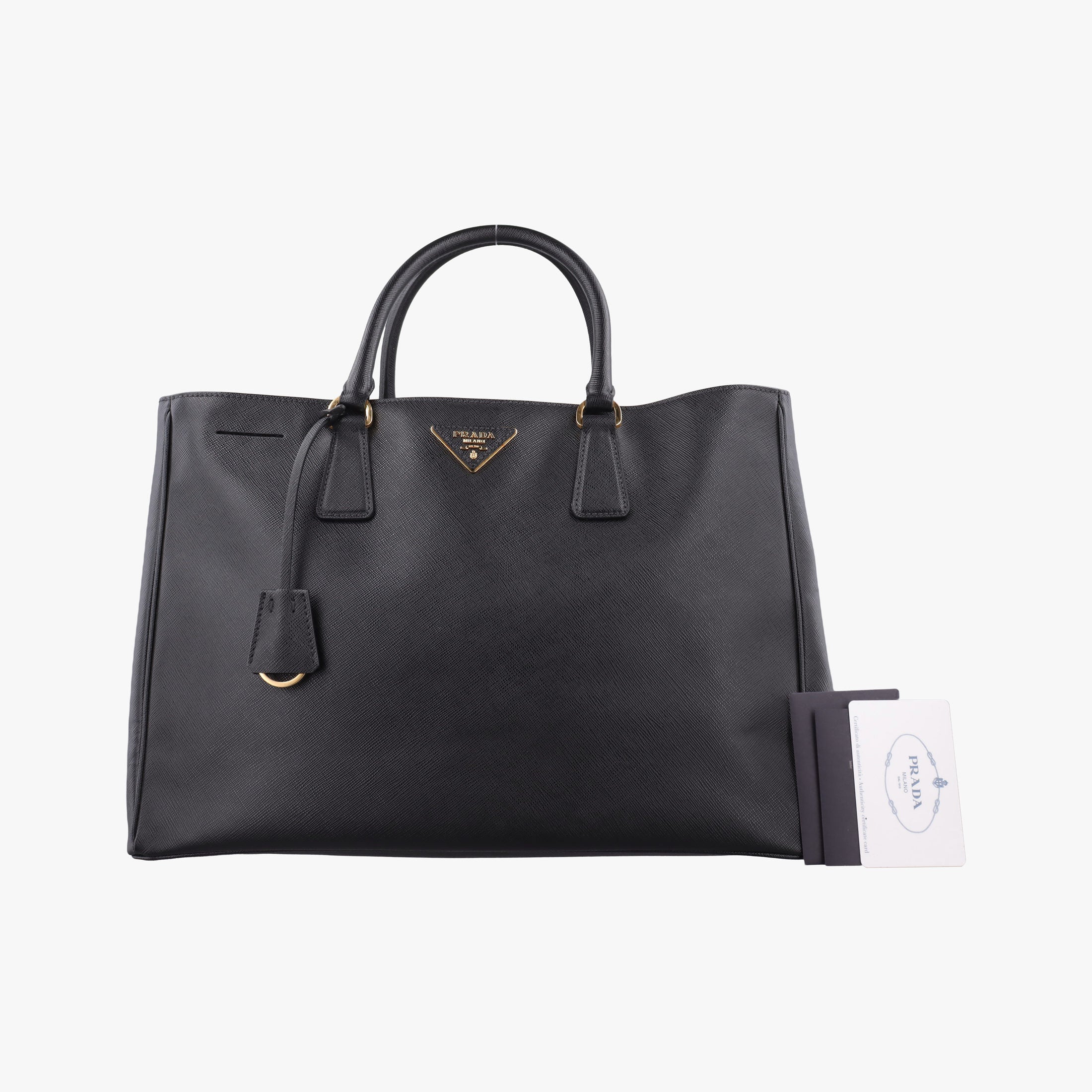 Secondhand Prada Galleria Black SAFFIANO Leather 1BA274 handbag | stylenewstar