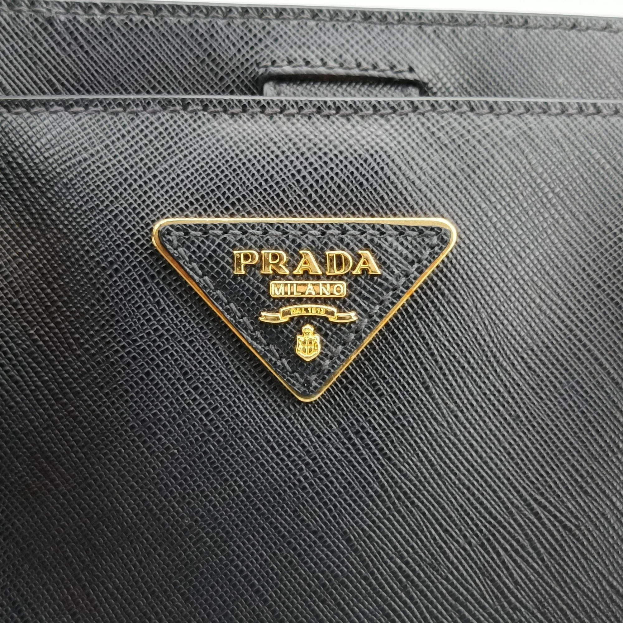 Secondhand Prada Galleria Black SAFFIANO Leather 1BA274 handbag | stylenewstar