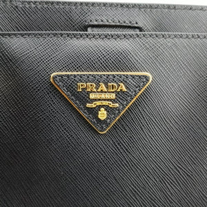 Secondhand Prada Galleria Black SAFFIANO Leather 1BA274 handbag | stylenewstar