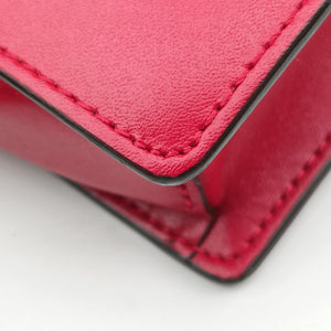 Pre-owned Fendi F is Red Leather 8BM005 shoulderbag | stylenewstar