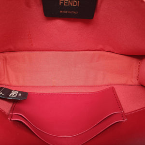 Pre-owned Fendi F is Red Leather 8BM005 shoulderbag | stylenewstar
