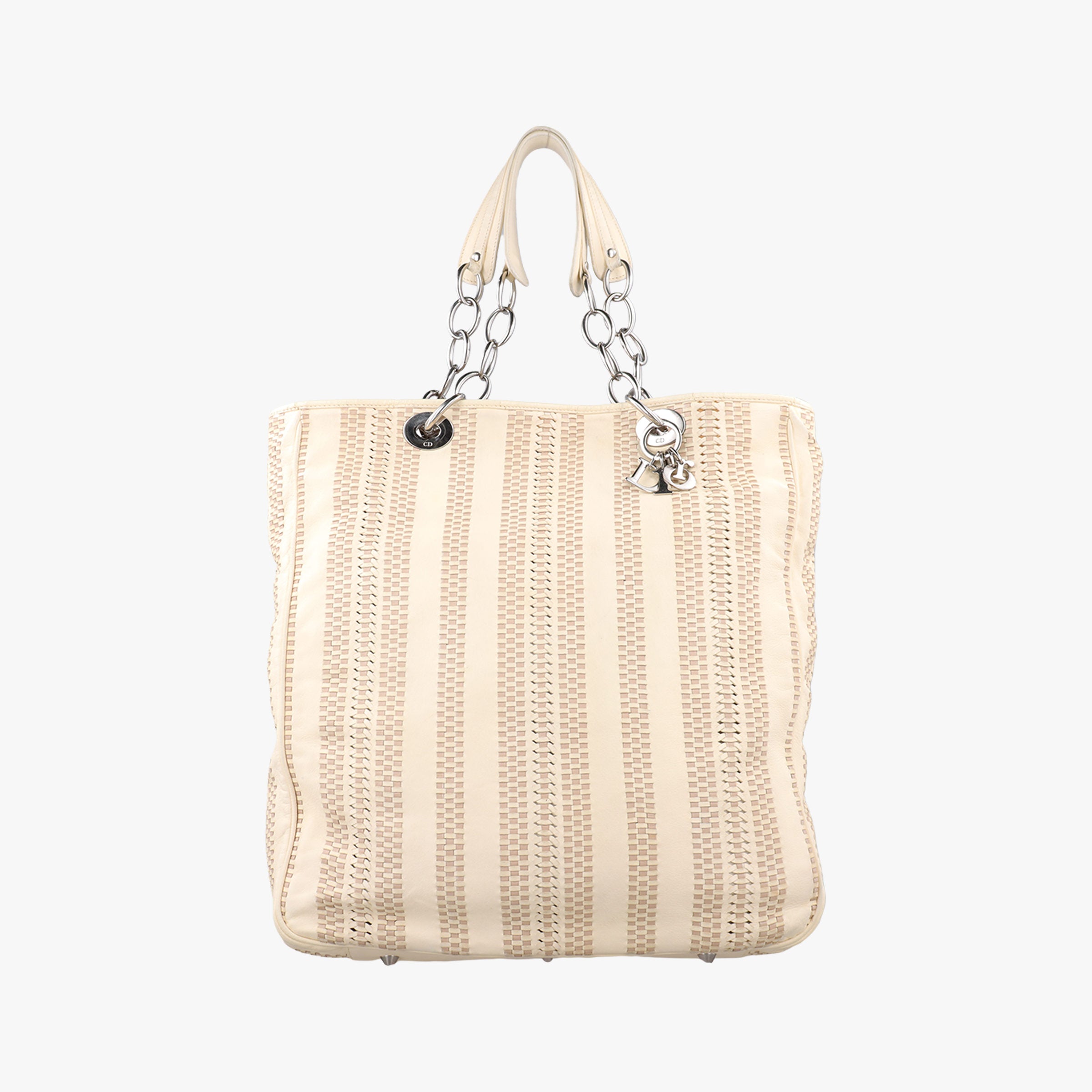 Vintage Christian Dior Soft Lady Dior Beige Leather  handbag | stylenewstar