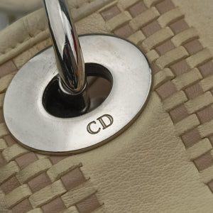 Vintage Christian Dior Soft Lady Dior Beige Leather  handbag | stylenewstar
