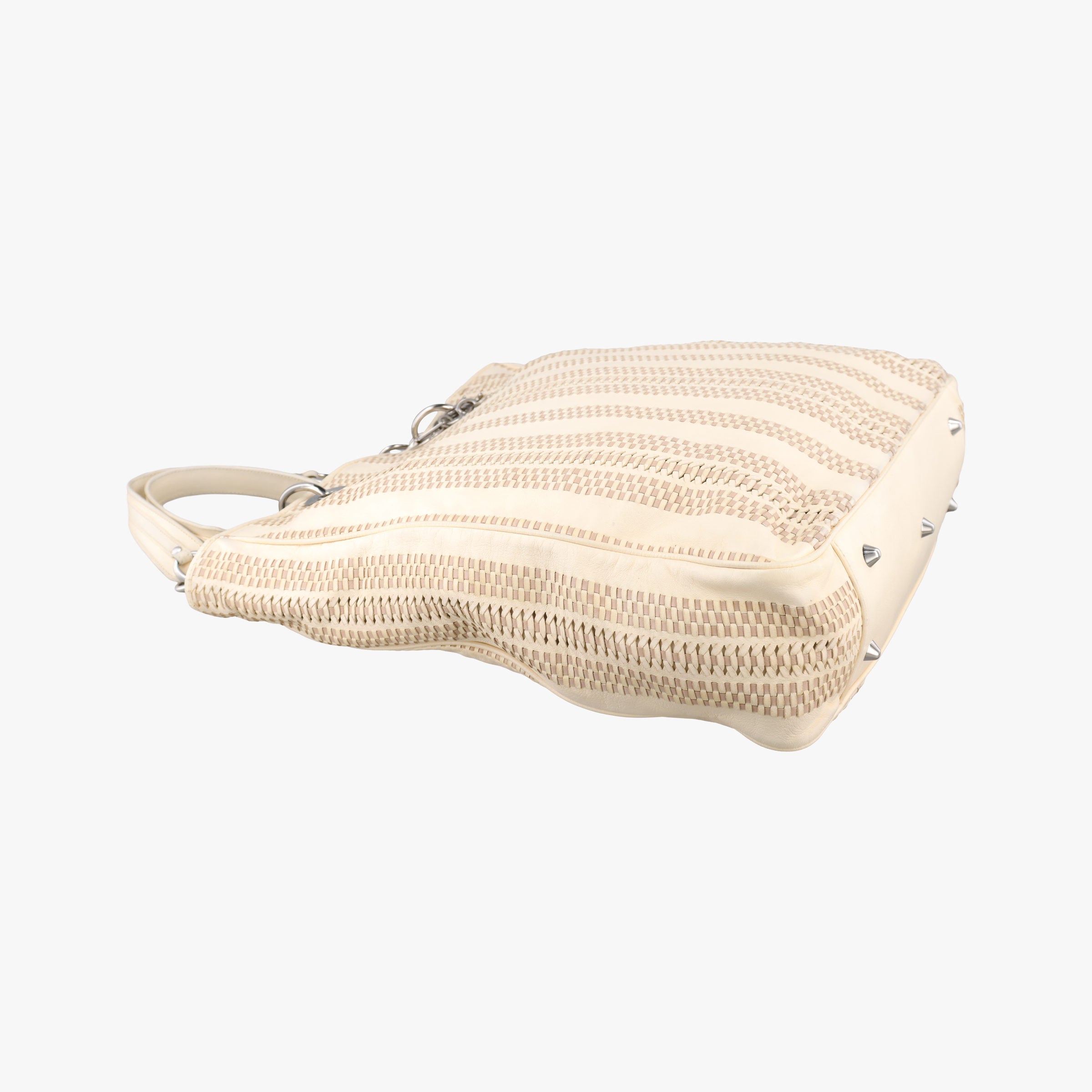 Vintage Christian Dior Soft Lady Dior Beige Leather  handbag | stylenewstar