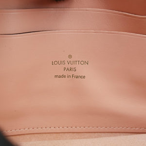 Pre-owned Louis Vuitton Pochette Double Zip EBENE×Rose Ballerine Damier Canvas N60254 shoulderbag | stylenewstar