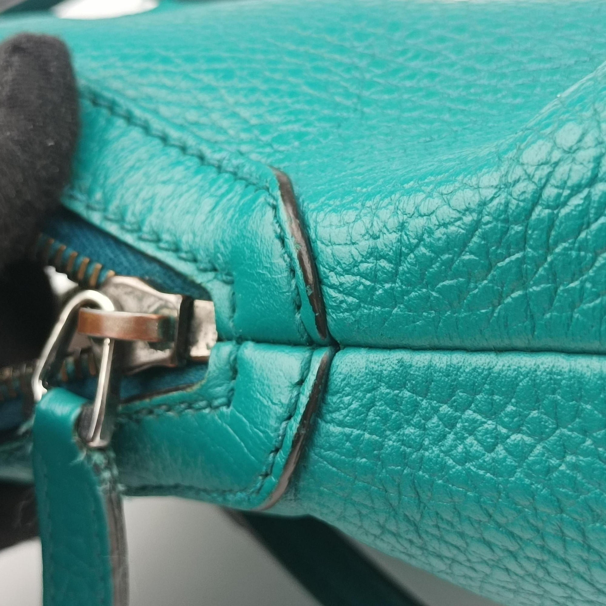 Pre-owned Gucci Web Dome Blue Leather 341504 shoulderbag | stylenewstar