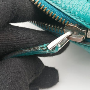 Pre-owned Gucci Web Dome Blue Leather 341504 shoulderbag | stylenewstar
