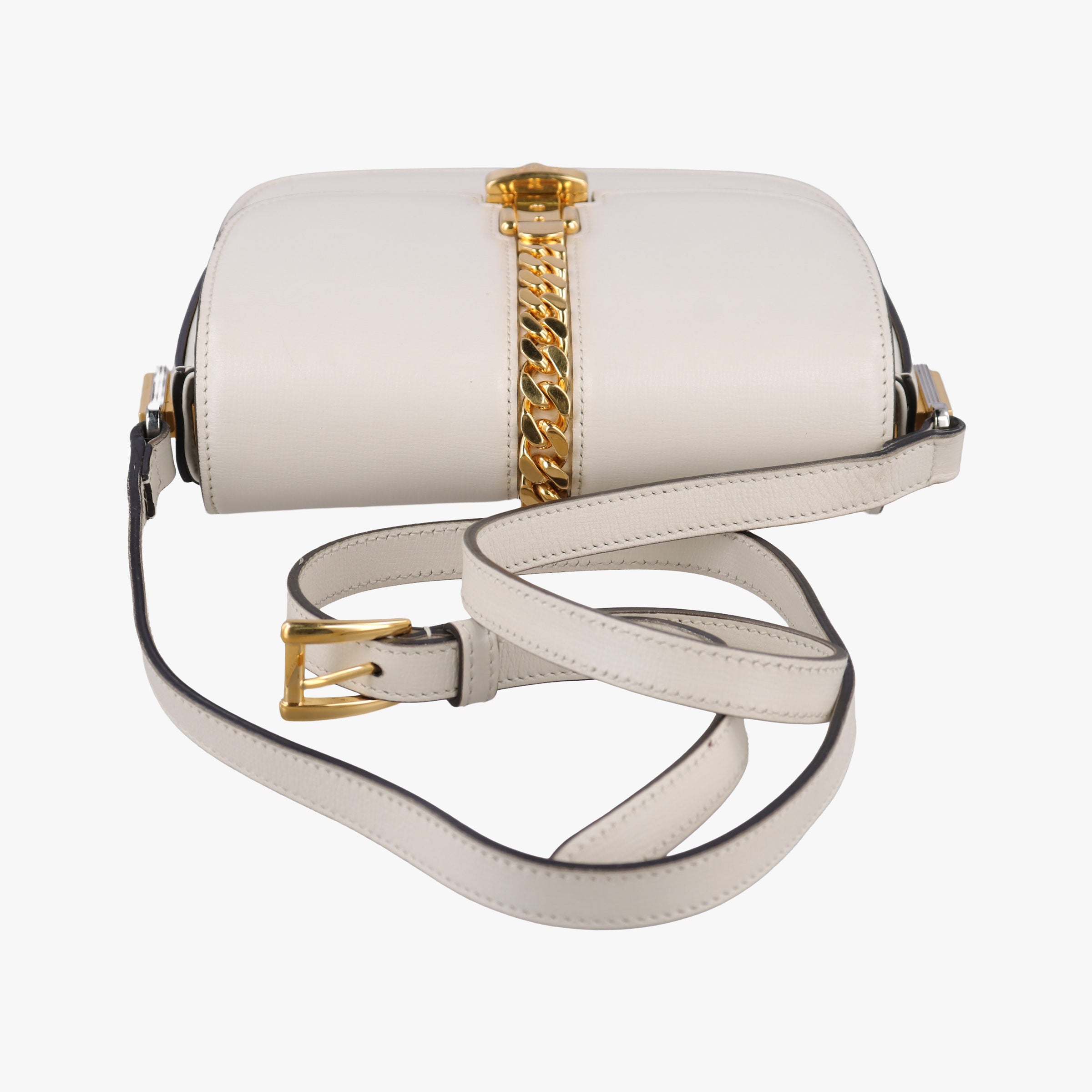 Vintage Gucci Sylvie 1969 Mini White Leather 615965 shoulderbag | stylenewstar