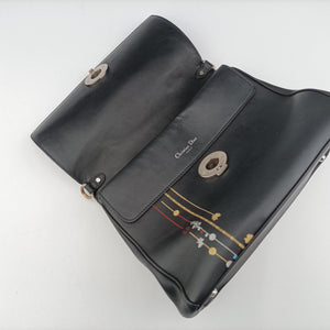 Pre-owned Christian Dior Be Dior Black Leather  shoulderbag | stylenewstar