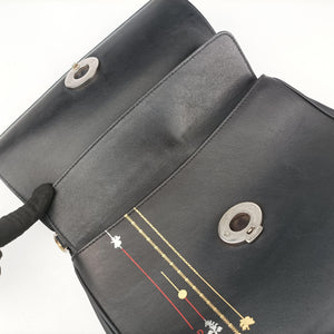 Pre-owned Christian Dior Be Dior Black Leather  shoulderbag | stylenewstar