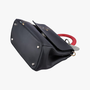 Pre-owned Christian Dior Be Dior Black Leather  shoulderbag | stylenewstar