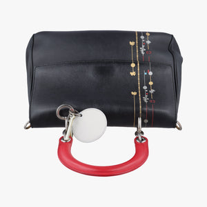 Pre-owned Christian Dior Be Dior Black Leather  shoulderbag | stylenewstar