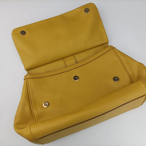 Vintage Dolce & Gabbana Sicily Yellow Leather  shoulderbag | stylenewstar