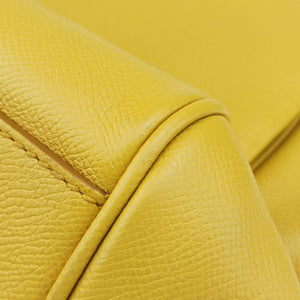 Vintage Dolce & Gabbana Sicily Yellow Leather  shoulderbag | stylenewstar