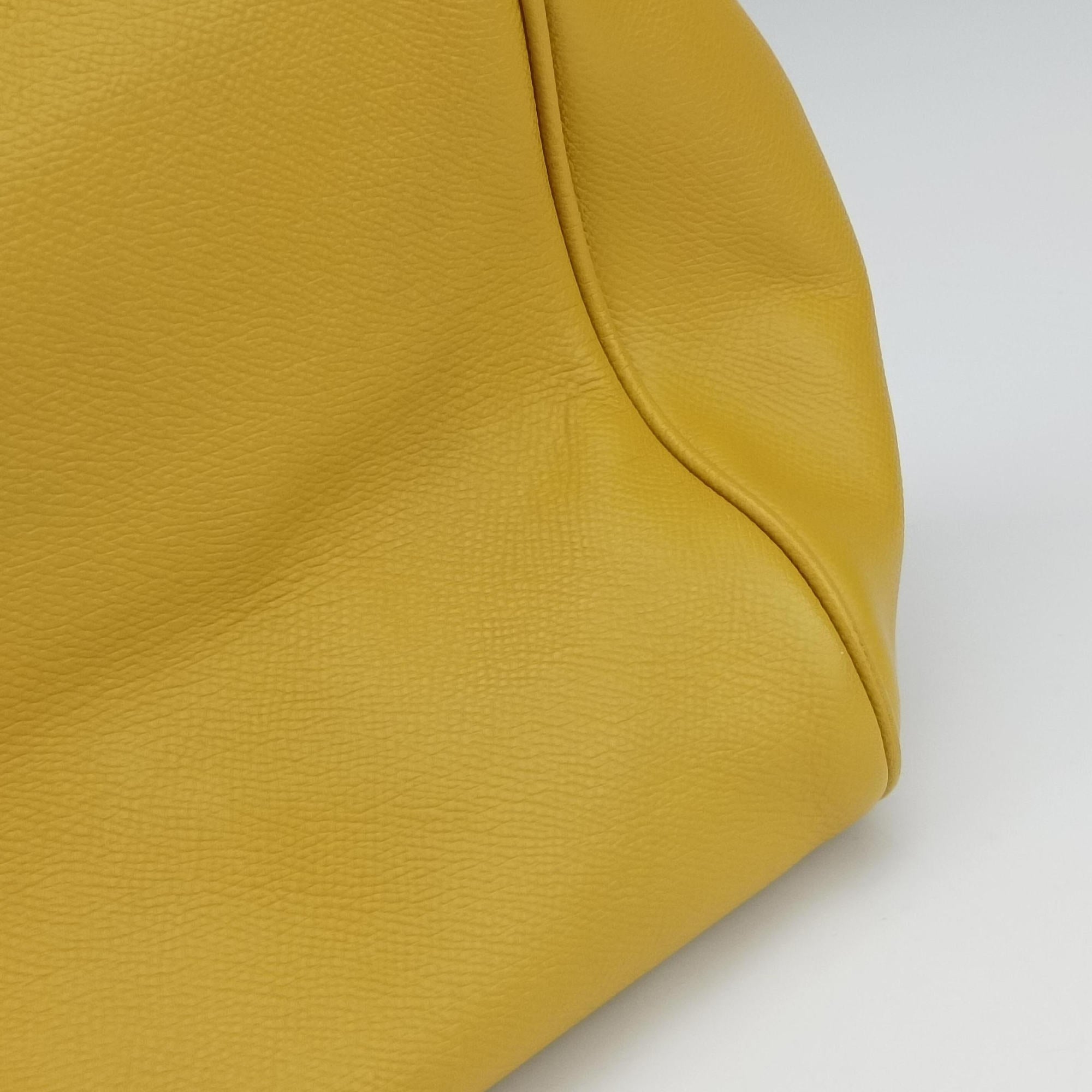 Vintage Dolce & Gabbana Sicily Yellow Leather  shoulderbag | stylenewstar