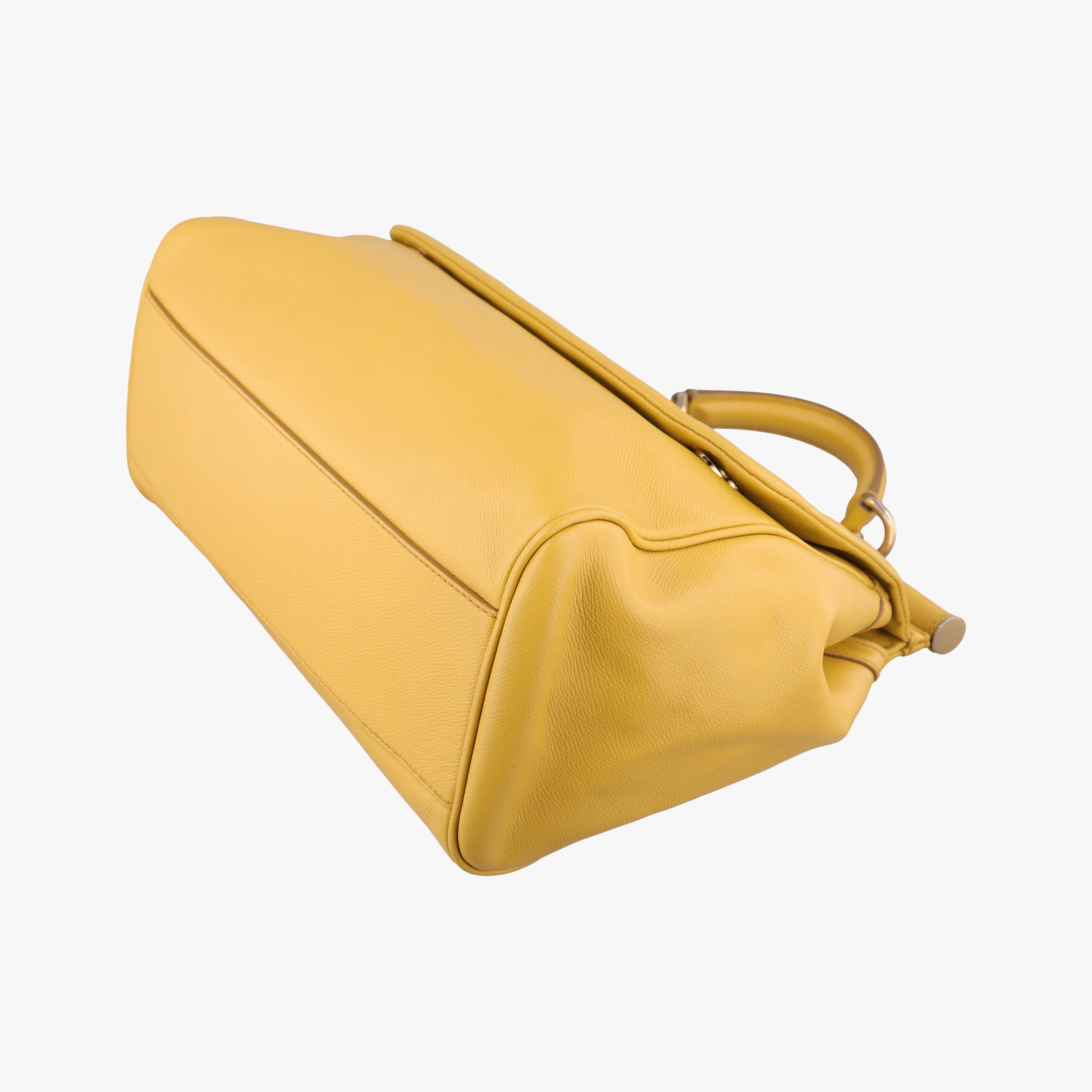 Vintage Dolce & Gabbana Sicily Yellow Leather  shoulderbag | stylenewstar