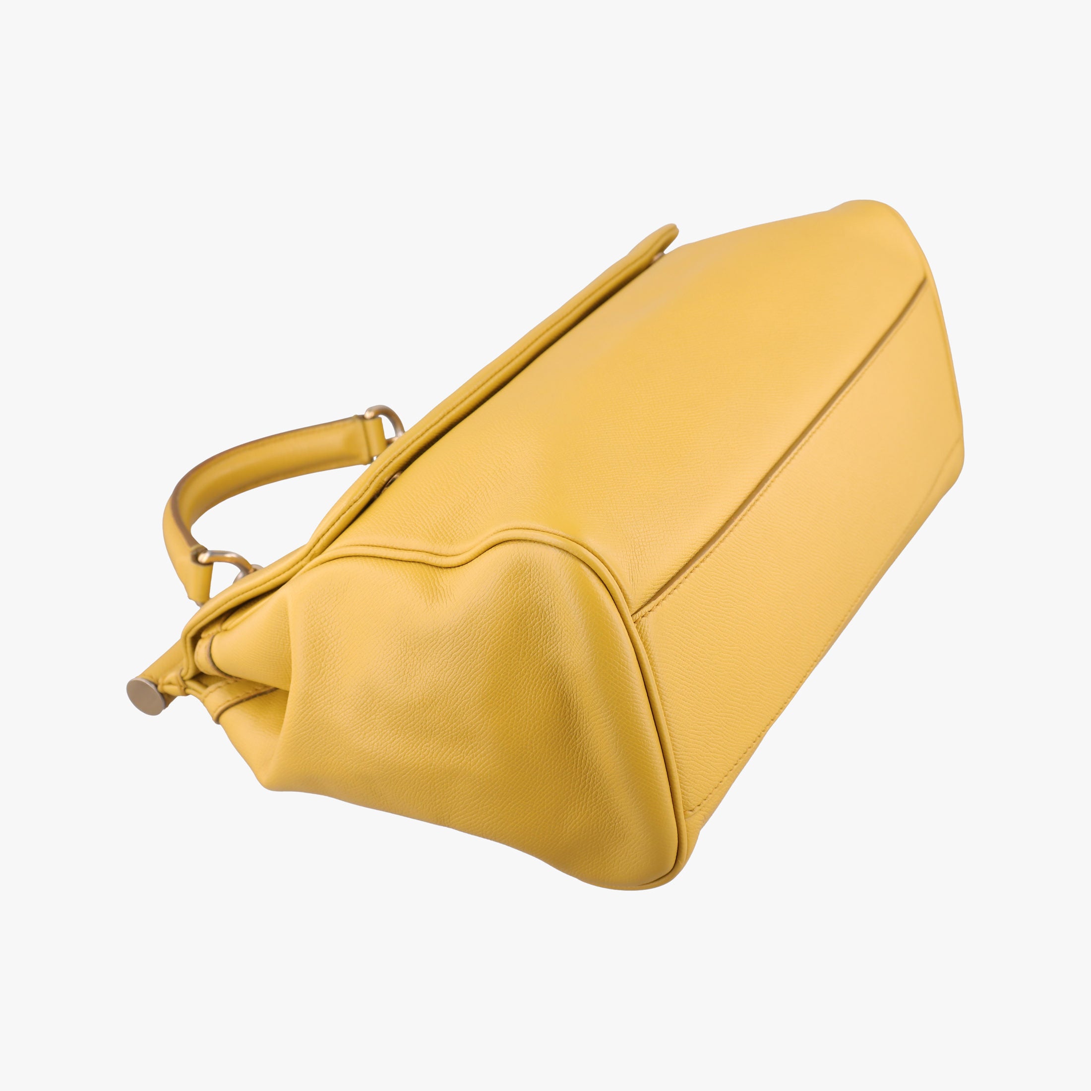 Vintage Dolce & Gabbana Sicily Yellow Leather  shoulderbag | stylenewstar