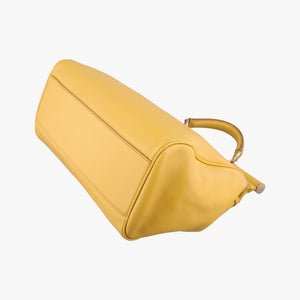 Vintage Dolce & Gabbana Sicily Yellow Leather  shoulderbag | stylenewstar