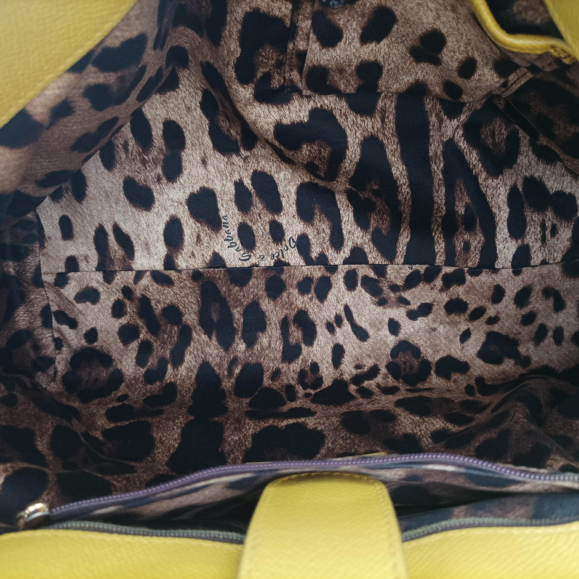 Vintage Dolce & Gabbana Sicily Yellow Leather  shoulderbag | stylenewstar