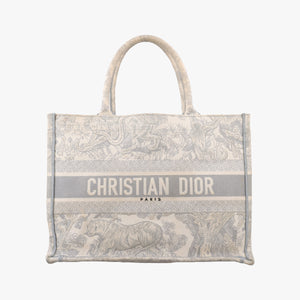 Pre-owned Christian Dior Toile de Jouy Grey canvas  handbag | stylenewstar