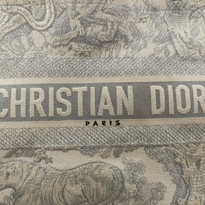 Pre-owned Christian Dior Toile de Jouy Grey canvas  handbag | stylenewstar