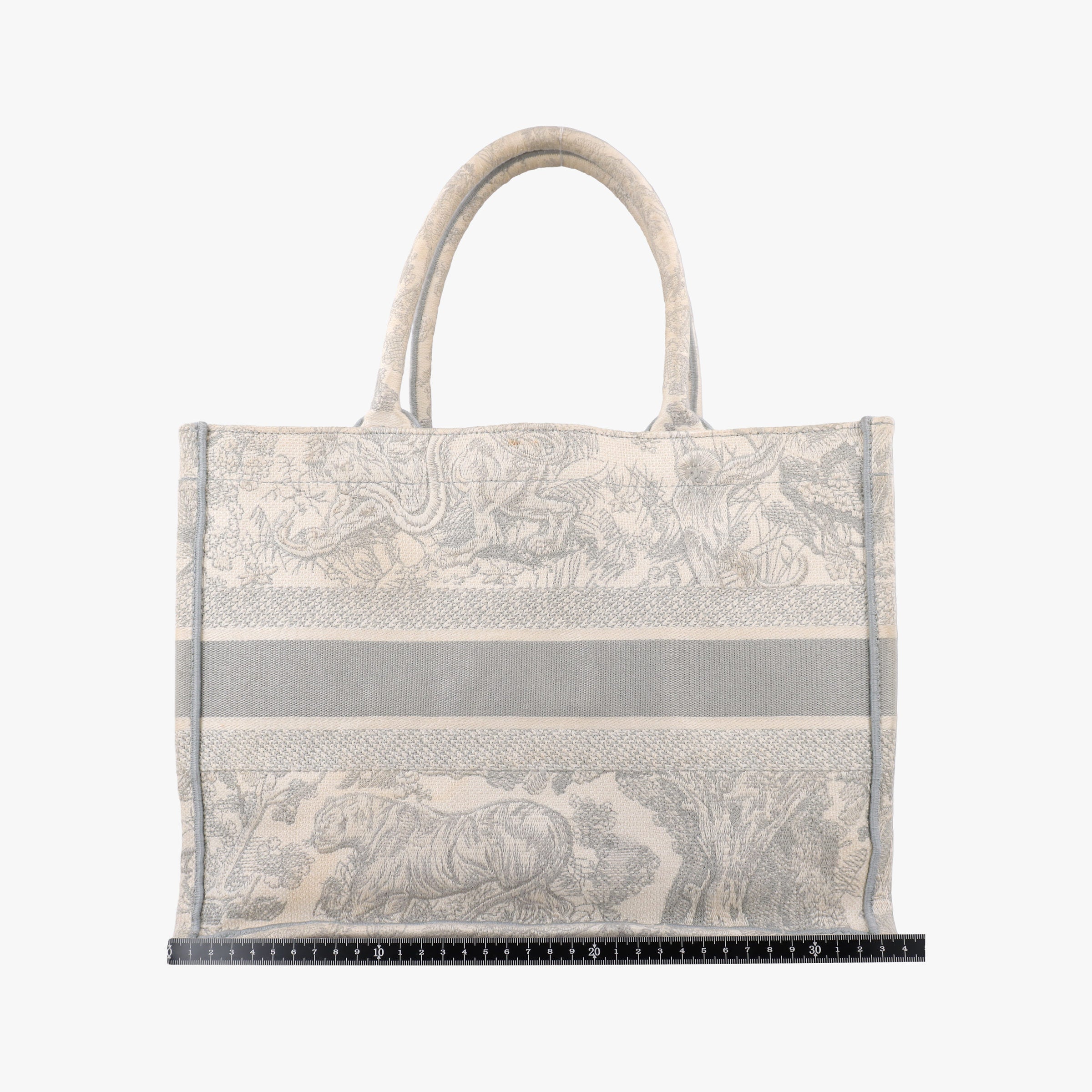 Pre-owned Christian Dior Toile de Jouy Grey canvas  handbag | stylenewstar