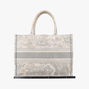 Pre-owned Christian Dior Toile de Jouy Grey canvas  handbag | stylenewstar
