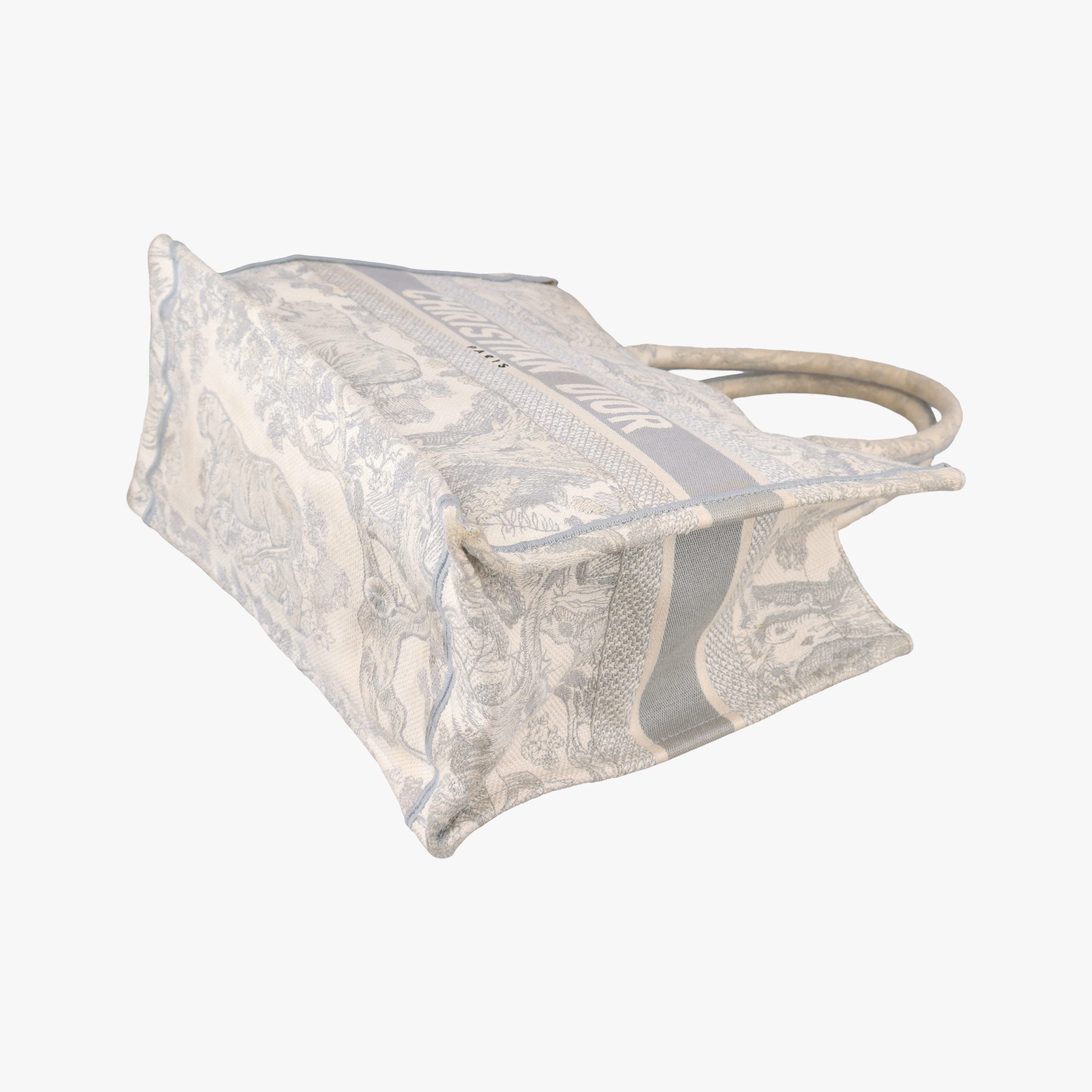 Pre-owned Christian Dior Toile de Jouy Grey canvas  handbag | stylenewstar