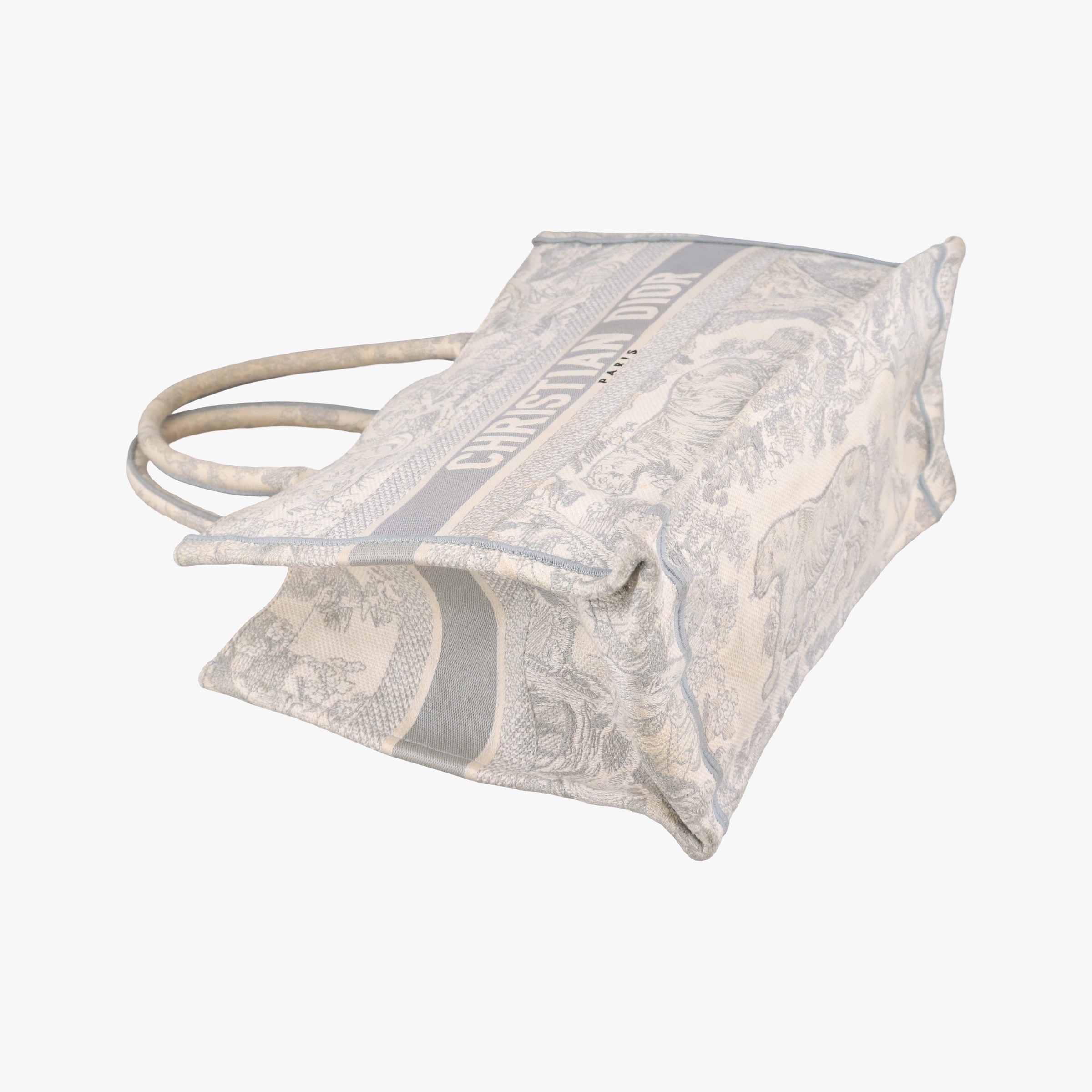 Pre-owned Christian Dior Toile de Jouy Grey canvas  handbag | stylenewstar