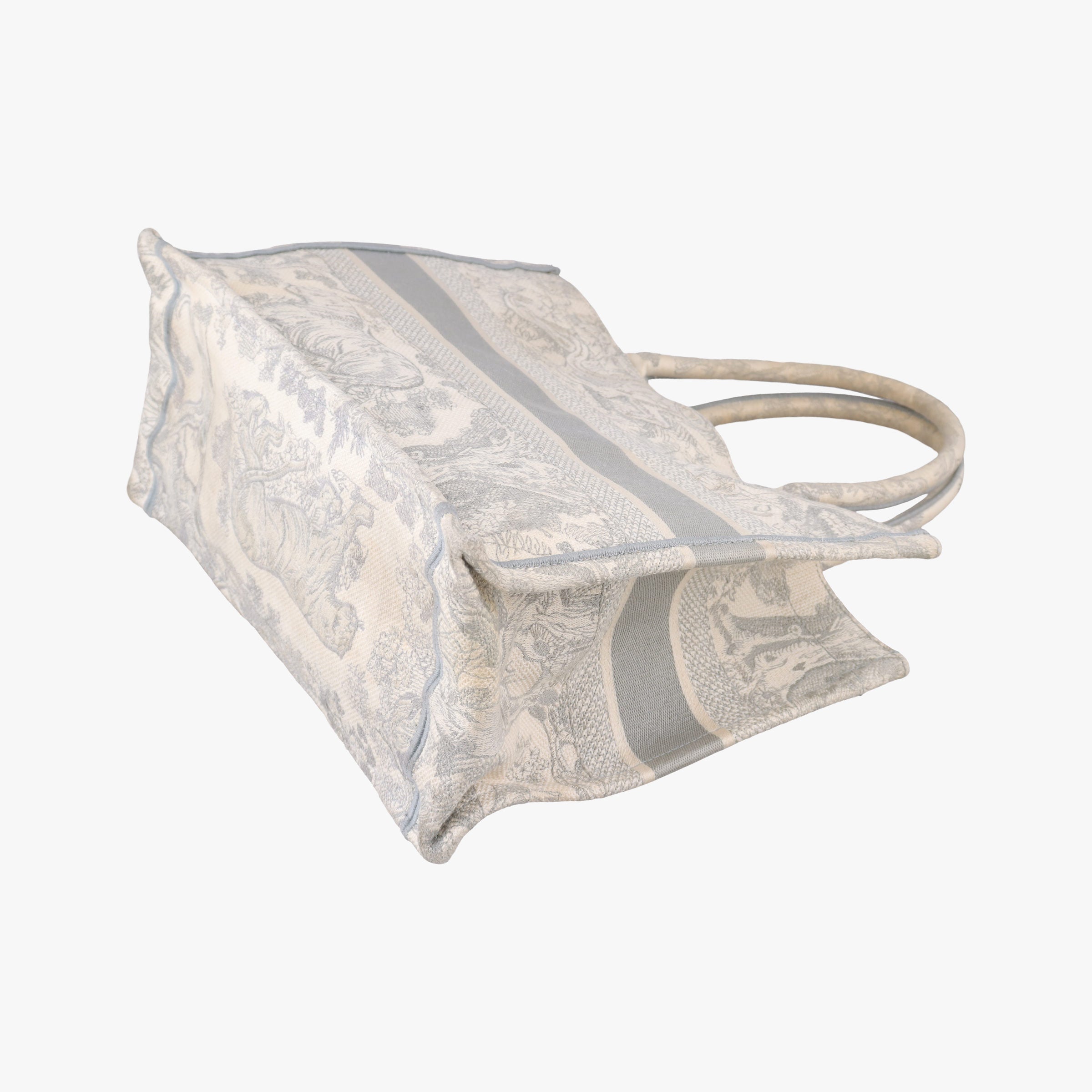 Pre-owned Christian Dior Toile de Jouy Grey canvas  handbag | stylenewstar