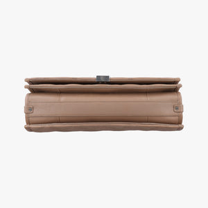 Pre-owned Yves Saint Laurent Paris Becky Camel Leather 579607 shoulderbag | stylenewstar