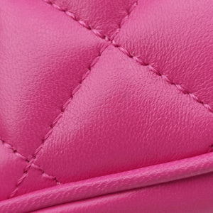 Pre-owned VERSACE La Medusa Camera Rose Leather  shoulderbag | stylenewstar