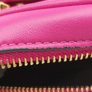 Pre-owned VERSACE La Medusa Camera Rose Leather  shoulderbag | stylenewstar