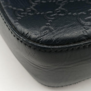 Secondhand Gucci GG Plus GG Supreme Navy Leather 406368 shoulderbag | stylenewstar