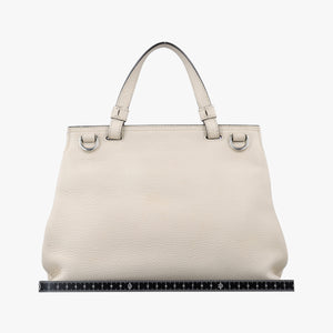 Pre-owned Gucci Bamboo Daily White Leather 370831 shoulderbag | stylenewstar