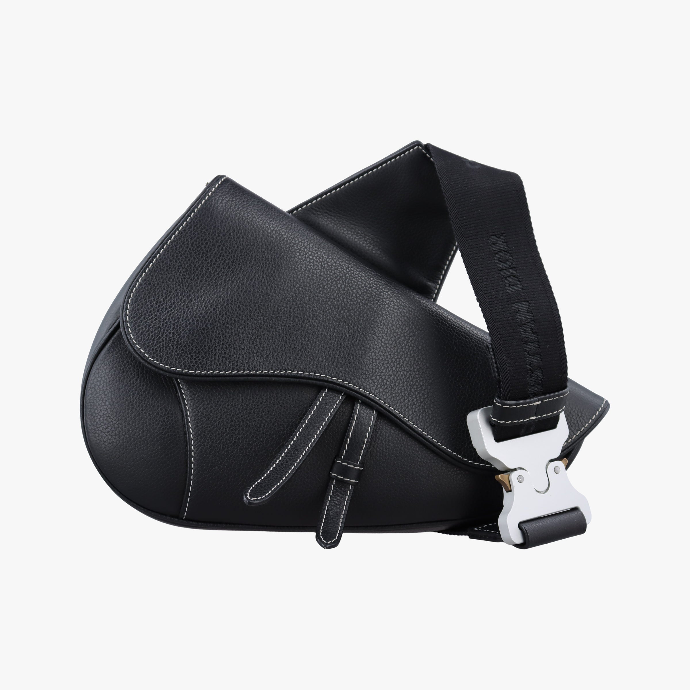 Vintage Christian Dior saddle Black leather  bum bag/waist bag | stylenewstar