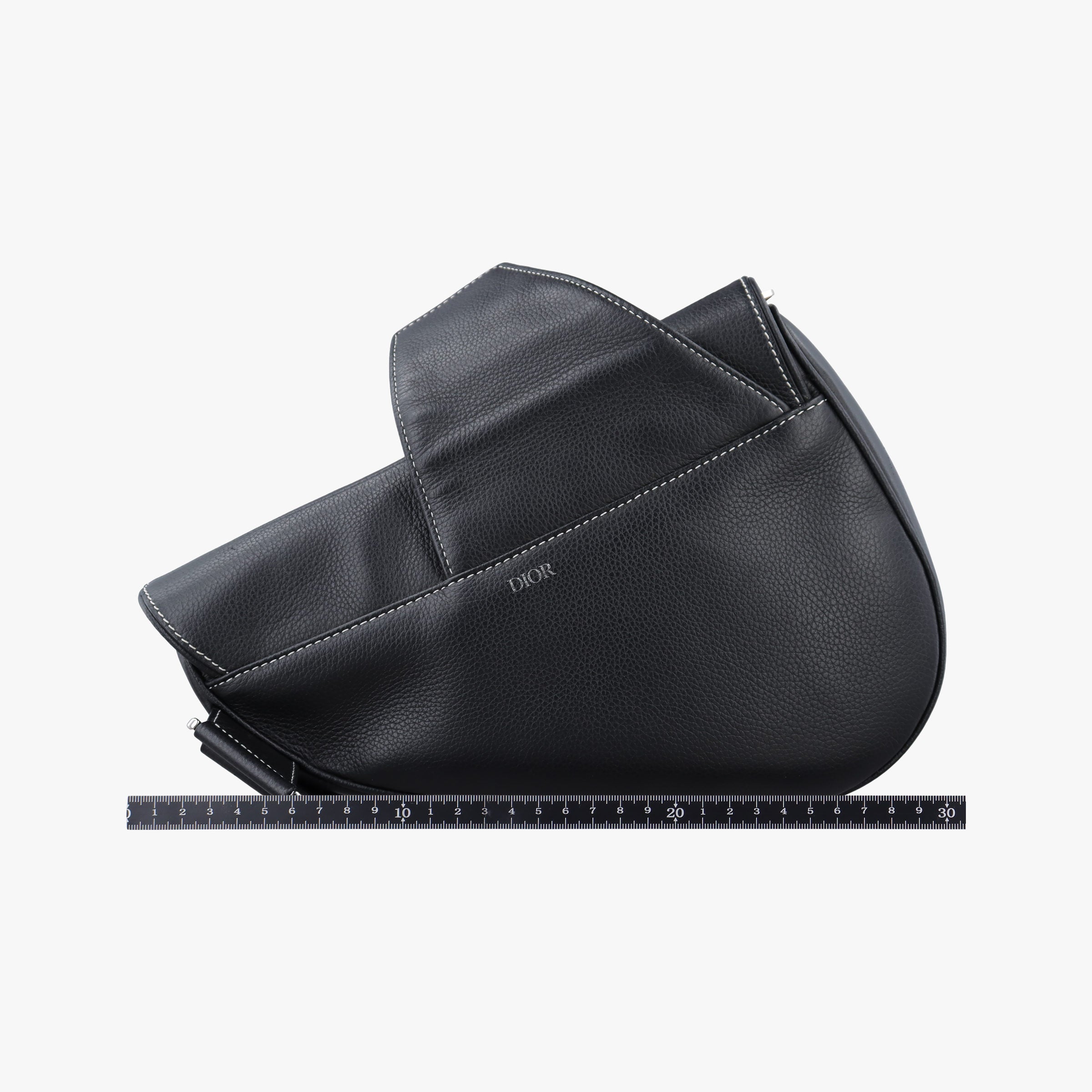 Vintage Christian Dior saddle Black leather  bum bag/waist bag | stylenewstar