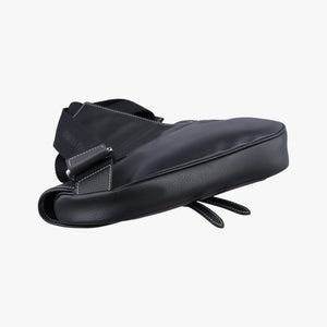 Vintage Christian Dior saddle Black leather  bum bag/waist bag | stylenewstar