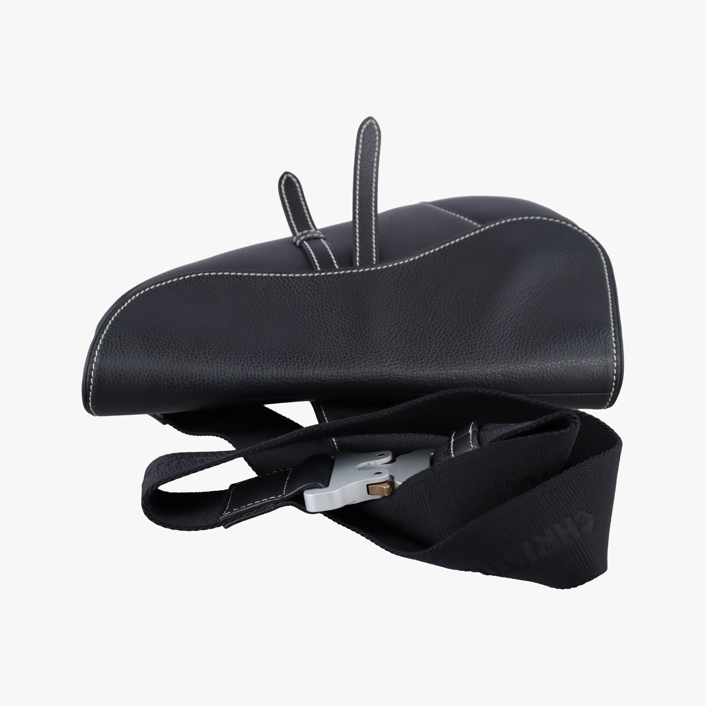 Vintage Christian Dior saddle Black leather  bum bag/waist bag | stylenewstar
