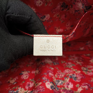 Secondhand Gucci GG Marmont Pochette Silver×Green×Red Leather 541051 shoulderbag | stylenewstar