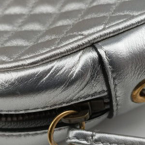 Secondhand Gucci GG Marmont Pochette Silver×Green×Red Leather 541051 shoulderbag | stylenewstar