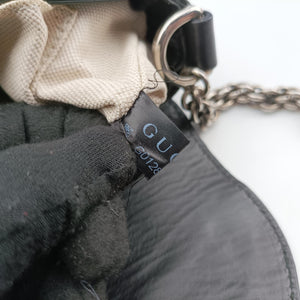 Pre-owned Gucci Ribot Horse head Black Leather 296882 shoulderbag | stylenewstar