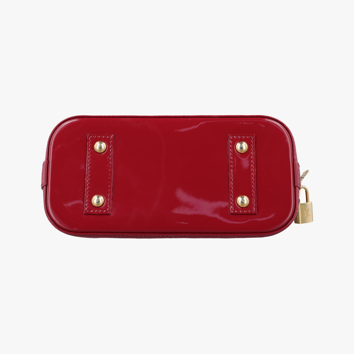 Pre-owned Louis Vuitton Alma BB pomme d'amour Vernis M90174 shoulderbag | stylenewstar