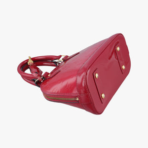 Pre-owned Louis Vuitton Alma BB pomme d'amour Vernis M90174 shoulderbag | stylenewstar