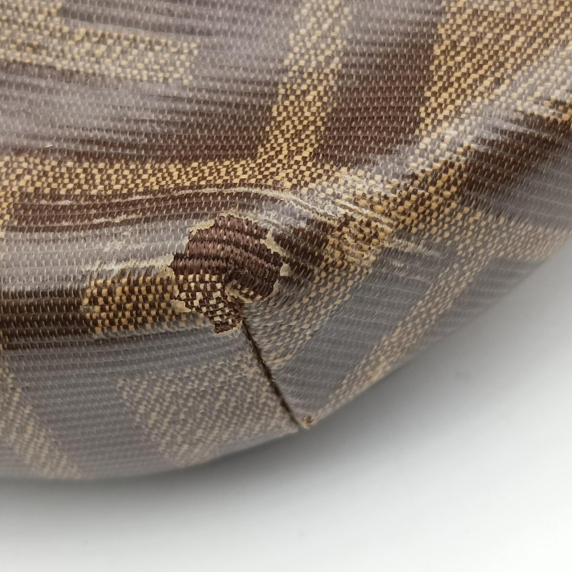 Secondhand Fendi Fila Collaboration Zucca Pattern Logomania Multicolour PVC coated canvas 7VA434 bum bag/waist bag | stylenewstar