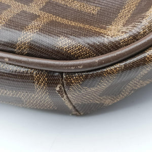 Secondhand Fendi Fila Collaboration Zucca Pattern Logomania Multicolour PVC coated canvas 7VA434 bum bag/waist bag | stylenewstar