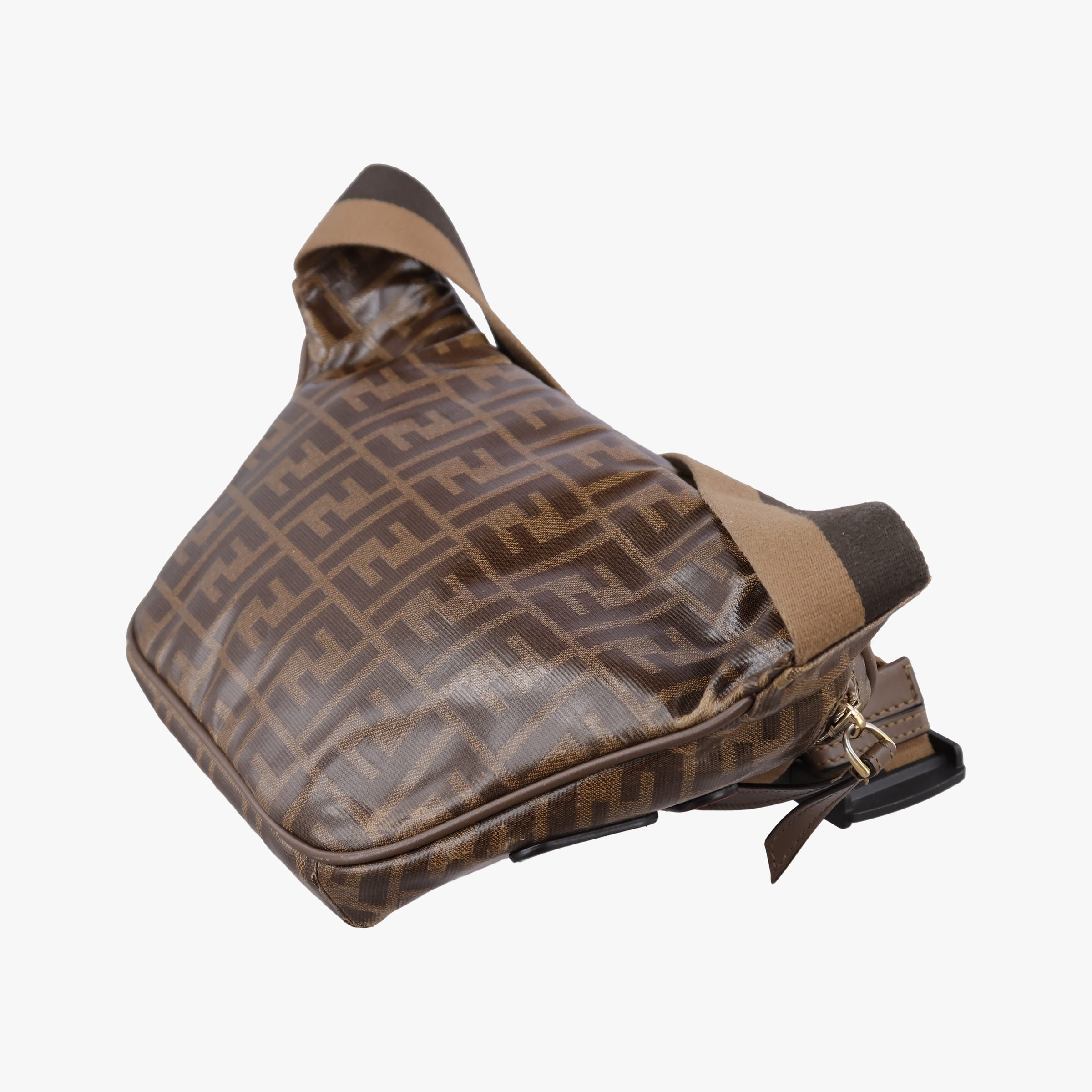 Secondhand Fendi Fila Collaboration Zucca Pattern Logomania Multicolour PVC coated canvas 7VA434 bum bag/waist bag | stylenewstar