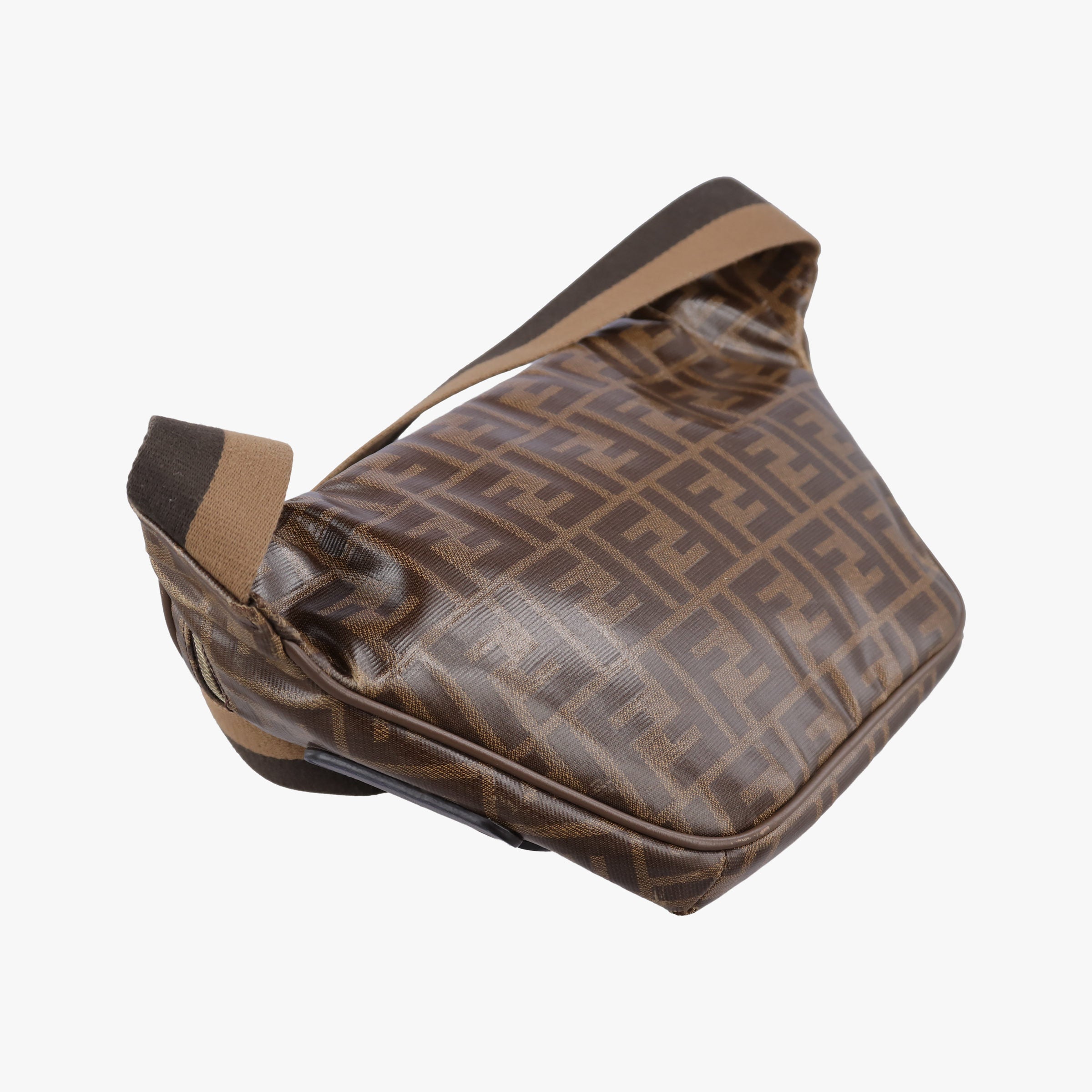 Secondhand Fendi Fila Collaboration Zucca Pattern Logomania Multicolour PVC coated canvas 7VA434 bum bag/waist bag | stylenewstar