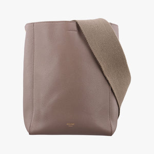 Pre-owned Celine Sangle Bucket Small Brown Leather  shoulderbag | stylenewstar